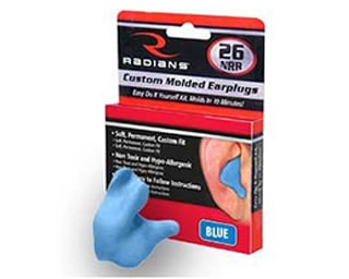 Radians Custom Molded Earplugs  <br>  Retail Box Blue